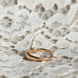 Donna's Dome Ring with Antique-Cut Diamond (Old Mine Cut) 