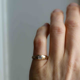 Donna's Dome Ring with Antique-Cut Diamond (Old Mine Cut) 