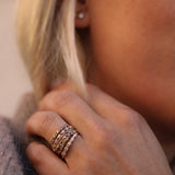 Jade Petite Ring Med Chokladdiamanter