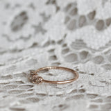 Edith Ring 0.47 CT with Champagne Diamonds