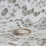Edith Ring 0.47 CT with Champagne Diamonds