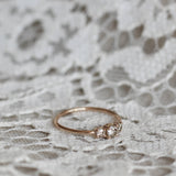 Edith Ring 0.47 CT with Champagne Diamonds