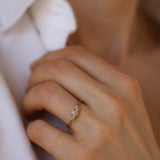 Edith Ring 0.47 CT with Champagne Diamonds