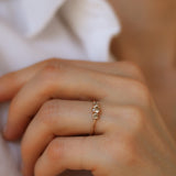 Edith Ring 0.47 CT with Champagne Diamonds