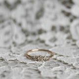 Elise Ring med Champagnediamanter