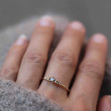 Elise Ring Ombré with Chocolate and Champagne Diamonds