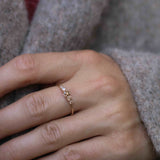 Elise Ring Ombré with Chocolate and Champagne Diamonds