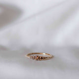 Elise Ring Ombré with Chocolate and Champagne Diamonds