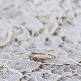 Elise Ring Ombré with Chocolate and Champagne Diamonds