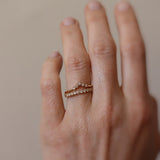 Astrid's Five Diamond Triangle Ring