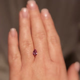 Finished: New Auction Alert: Gemstone Auction! Drop-Shaped, Untreated, Eye-Clean Fuchsia Pink Sapphire, 0.96 CT