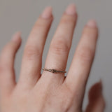 Gilda Ring with Dark Chocolate Diamonds