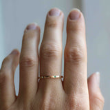 Hand Engraved Goldie with Emeralds