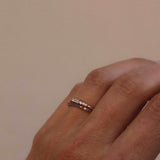 Jade Petite Ring with Black Diamonds