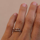 Jade Petite Ring with Black Diamonds