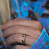 Jade Petite Ring with Black Diamonds