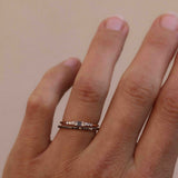 Jade Petite Ring with Black Diamonds