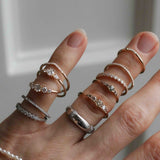 Unik! Mini Elise Ring med Olivgrön Safir och Chokladdiamanter