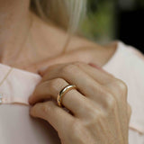 Minimalistisk Dome Ring
