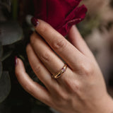 Nonna's Dome Ring med Rubiner