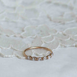 Oval Petite Diamond Band - Top Covered