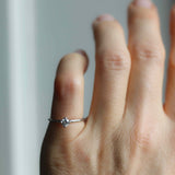 Start Bidding: Pre-Loved Not At All Tiny Diamond Ring i Vitguld