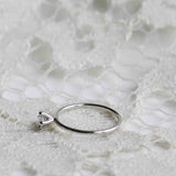 Start Bidding: Pre-Loved Not At All Tiny Diamond Ring i Vitguld
