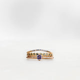 Not At All Tiny Sparkle Ring med Lavendelsafir och Diamantsparkle