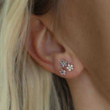 Secret Garden Flower Stud - Blåbär