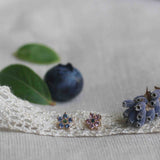 Secret Garden Flower Stud - Blåbär