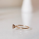 Solitaire Petite Ring with Champagne Diamond