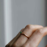 Start Bidding: Tiny Solitaire Ring with Emerald (showpiece)