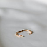 Tåring i äkta guld med diamanter