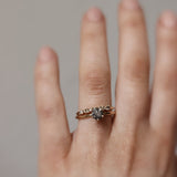 Finished: The Solitaire Ring with 0.70 CT Salt and Pepper Diamond