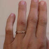Jade Petite Ring Med Chokladdiamanter