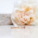 Finished: Not So Tiny Diamond Ring with a Light Pink Sapphire