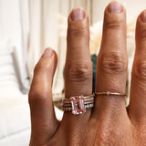 Vintage Style Solitaire Ring with Pink Morganite