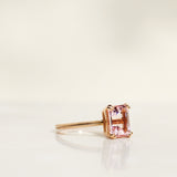 Vintage Style Solitaire Ring with Pink Morganite