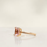 Vintage Style Solitaire Ring with Pink Morganite