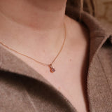 Finished: Simple Solitaire Pendant with Light Pink Morganite