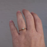 Finished: Not At All Tiny Ring with Light Yellow Sapphire
