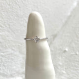 Finished: Not At All Tiny Diamond Ring in White Gold