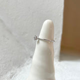 Finished: Not At All Tiny Diamond Ring in White Gold