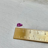 Finished: New Auction Alert: Gemstone Auction! Drop-Shaped, Untreated, Eye-Clean Fuchsia Pink Sapphire, 0.96 CT