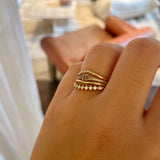 Finished: Gilda Ring with Chocolate Diamond Gradient