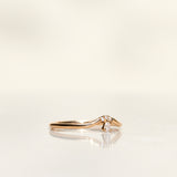 Lily Fallen Drop Ring with Three Brilliant Diamonds