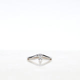 Lily Fallen Drop Ring with Three Brilliant Diamonds