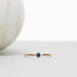 Finished: Not So Tiny Diamond Ring with Blue Sapphire