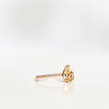 One-Of-A-Kind Drop Sapphire Solitaire with a 1.22 CT Light Yellow Sapphire and Diamond Sparkle (Total 1.32 CT)