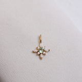 One-Of-A-Kind Guiding Star Necklace with Olive-Green Sapphire and Diamonds